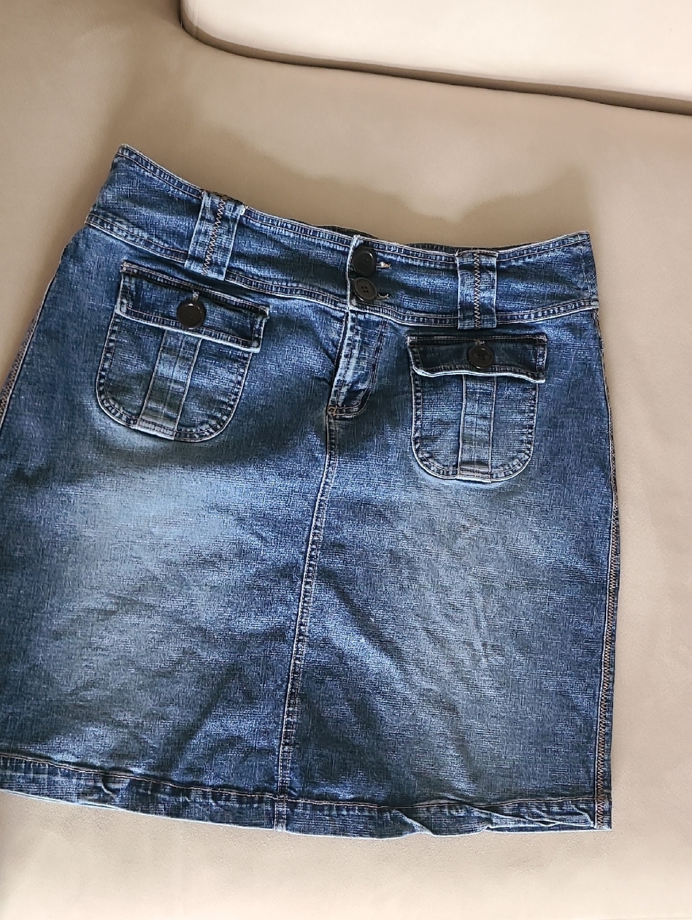 Vintage Z CAVARICCI Denim A-Line Skirt
